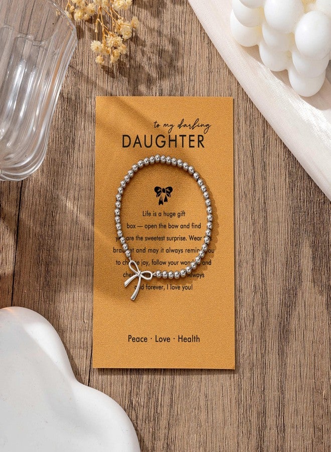Baydurcan Daughter Gifts from Mom Dad Birthday Gifts for Daughter bow bracelet Birthday Graduation Christmas Gift - Image 4
